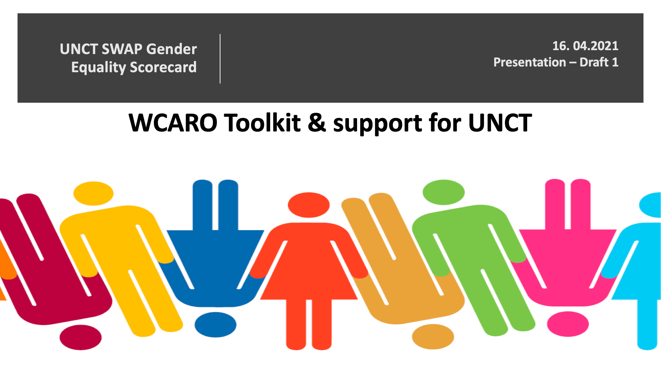 How To Do Toolkit For The Unct Swap Gender Equality Scorecard West